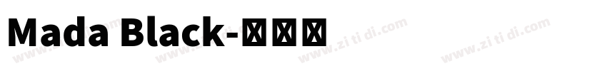Mada Black字体转换